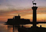 Rhodes by night