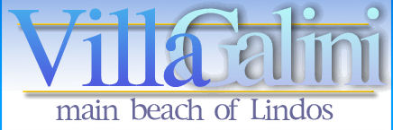 Villa Galini at the main beach of Lindos
